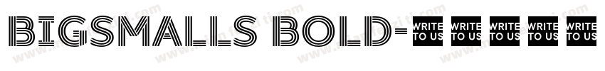 BigSmalls Bold字体转换